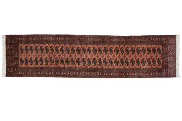 3x11.5 Vintage Fine Bokhara Rug Runner // ONH Item mc002023