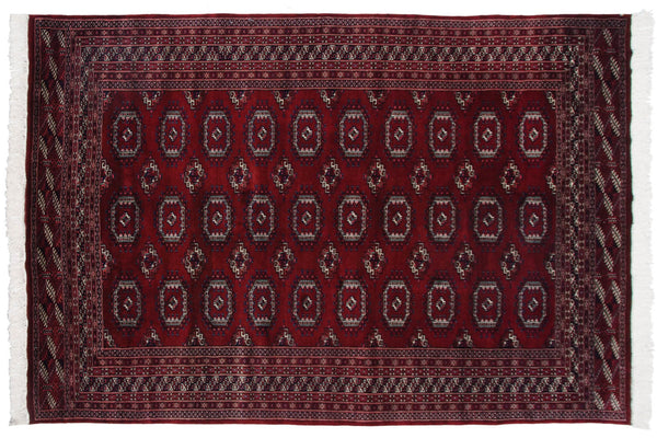 6x9 Vintage Fine Bokhara Carpet // ONH Item mc002031