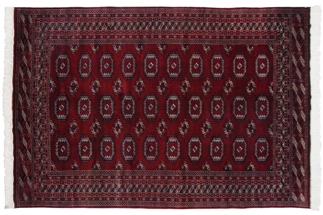 6x9 Vintage Fine Bokhara Carpet // ONH Item mc002031