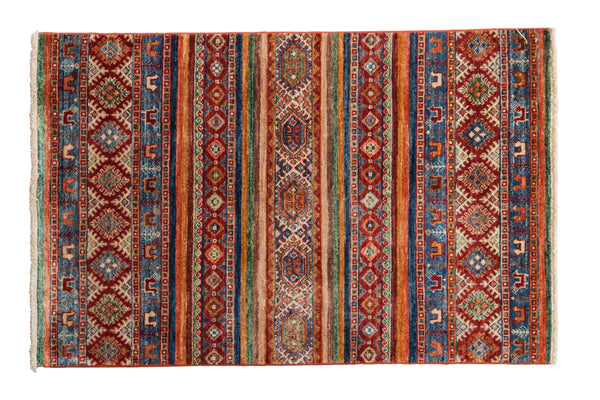 2.5x4 New Pakistani Khorjin Design Rug // ONH Item mc002035