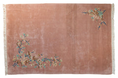 6x9 Vintage Japanese Art Deco Design Carpet // ONH Item mc002048