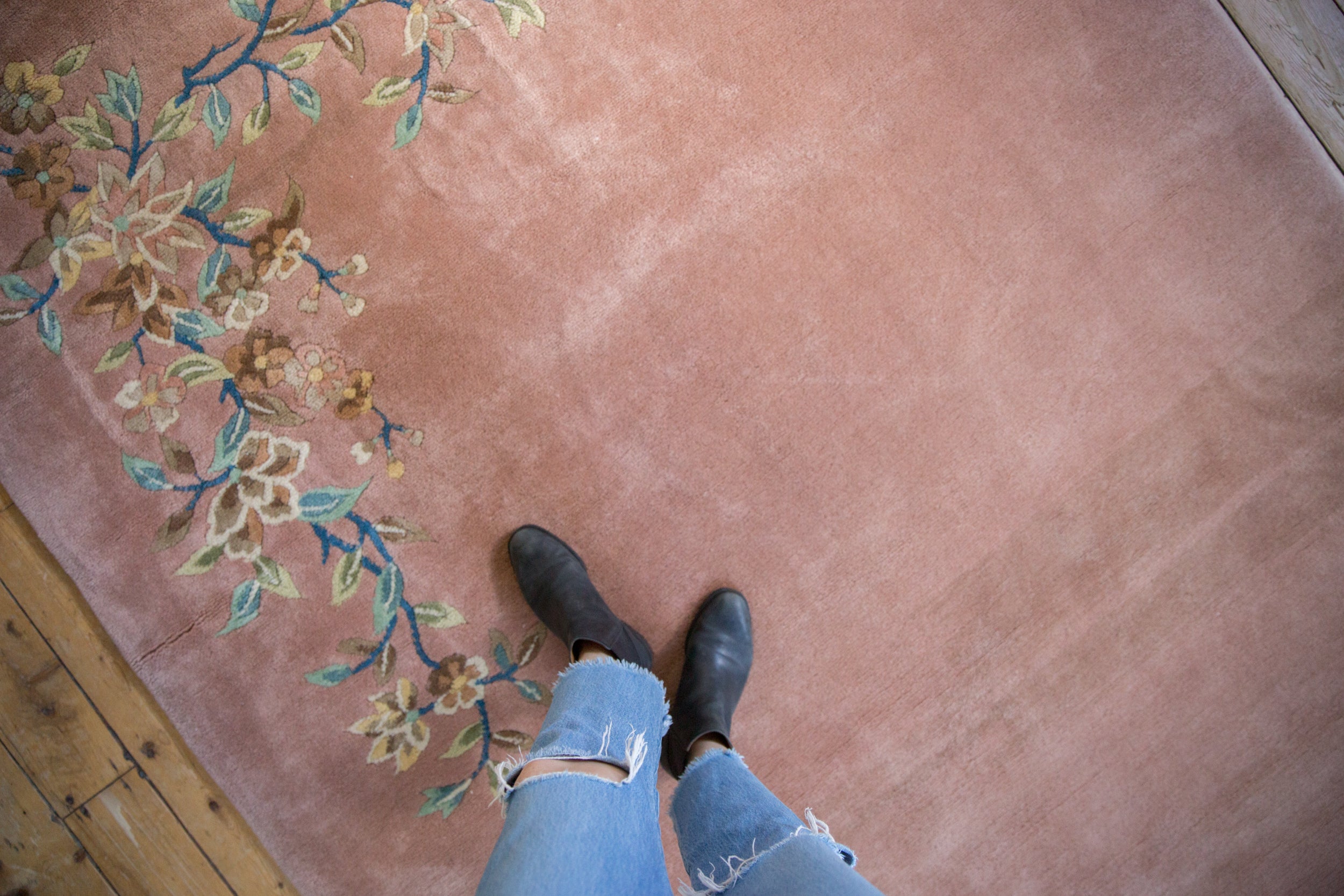 6x9 Vintage Japanese Art Deco Design Carpet // ONH Item mc002048 Image 1