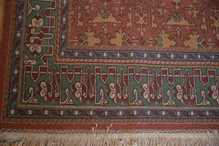 8x10 Vintage Tea Washed Indian Lotto Soumac Design Carpet // ONH Item mc002049 Image 4