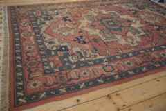 6.5x9 Vintage Tea Washed Indian Serapi Soumac Design Carpet // ONH Item mc002050 Image 2