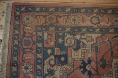 6.5x9 Vintage Tea Washed Indian Serapi Soumac Design Carpet // ONH Item mc002050 Image 4