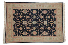 6x9 Vintage Indian Sultanabad Soumac Design Carpet // ONH Item mc002051