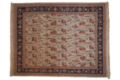 8x10 Vintage Tea Washed Indian Serapi Soumac Design Carpet // ONH Item mc002052