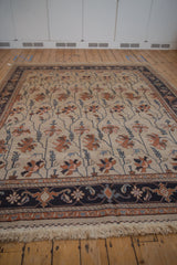 8x10 Vintage Tea Washed Indian Serapi Soumac Design Carpet // ONH Item mc002052 Image 10