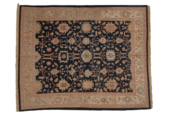 8x10 Vintage Tea Washed Indian Sultanabad Soumac Design Carpet // ONH Item mc002054