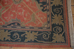 9x12 Vintage Tea Washed Indian Arts And Crafts Soumac Design Carpet // ONH Item mc002055 Image 8
