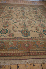 9x11.5 Vintage Tea Washed Indian Sultanabad Soumac Design Carpet // ONH Item mc002058 Image 6