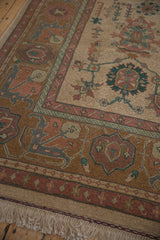 9x11.5 Vintage Tea Washed Indian Sultanabad Soumac Design Carpet // ONH Item mc002058 Image 7