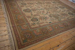 9x11.5 Vintage Tea Washed Indian Sultanabad Soumac Design Carpet // ONH Item mc002058 Image 8
