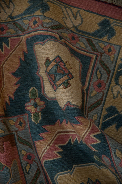 8x10 Vintage Tea Washed Indian Northwest Persian Soumac Design Carpet // ONH Item mc002059 Image 8