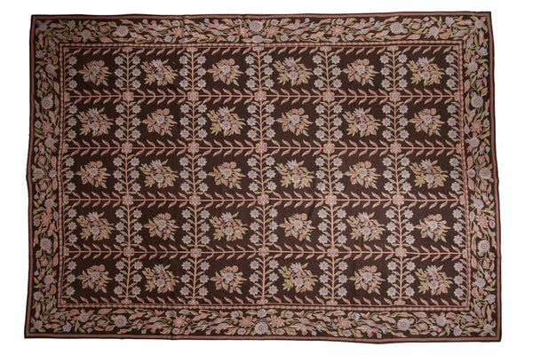 9.5x14 Vintage Chainstitch Carpet // ONH Item mc002064
