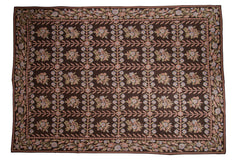 9.5x14 Vintage Chainstitch Carpet // ONH Item mc002064