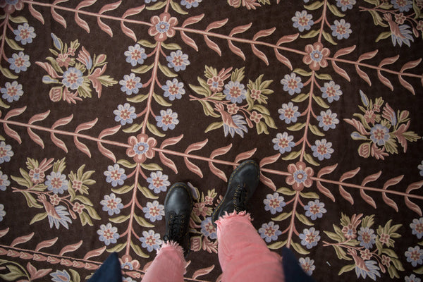 9.5x14 Vintage Chainstitch Carpet // ONH Item mc002064 Image 1