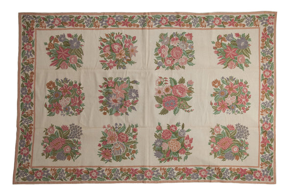 6x9 Vintage Chainstitch Carpet // ONH Item mc002065