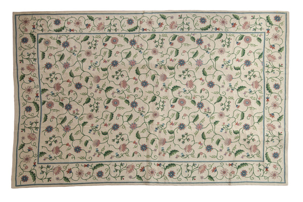 6x9.5 Vintage Chainstitch Carpet // ONH Item mc002066