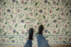 6x9.5 Vintage Chainstitch Carpet // ONH Item mc002066 Image 1