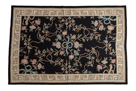 6x9 Vintage Chainstitch Carpet // ONH Item mc002069