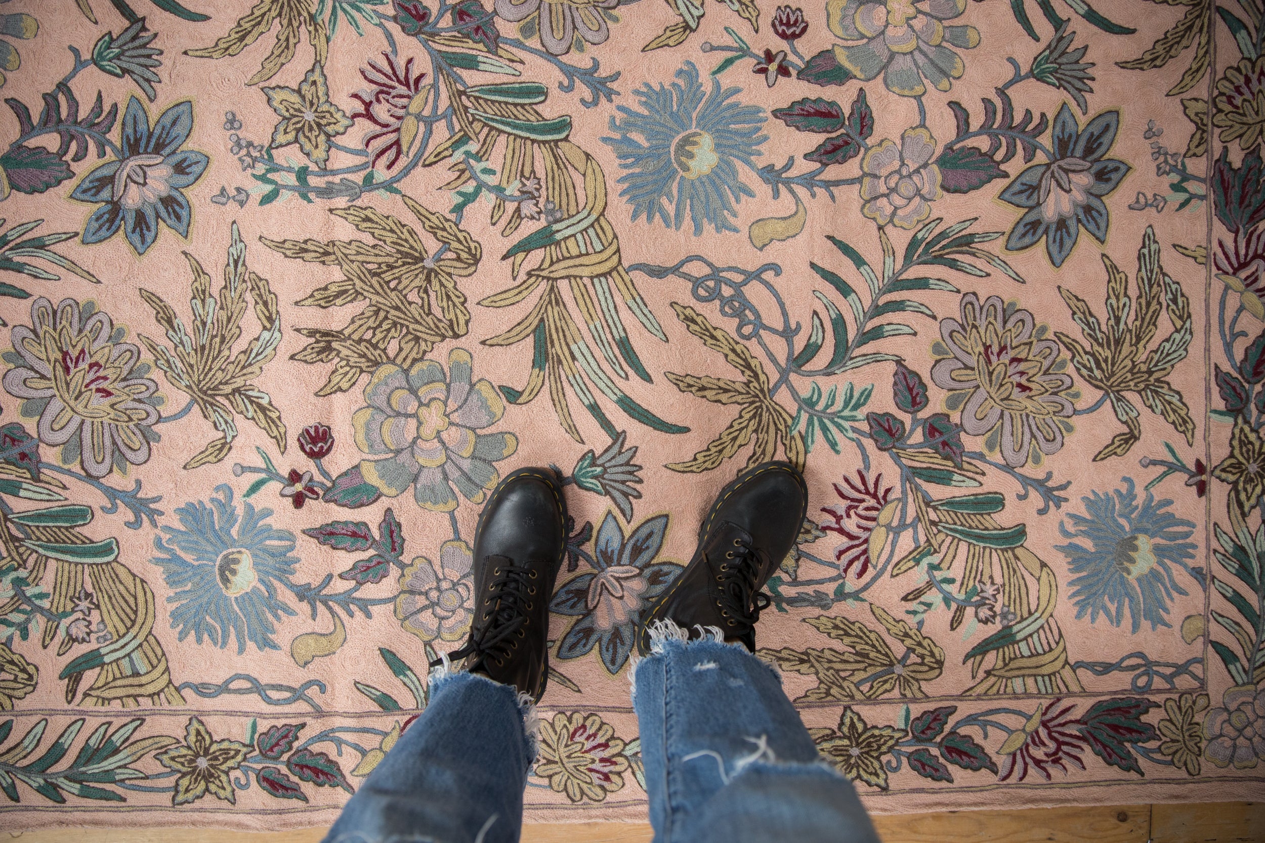 4x6 Vintage Chainstitch Rug // ONH Item mc002077 Image 1