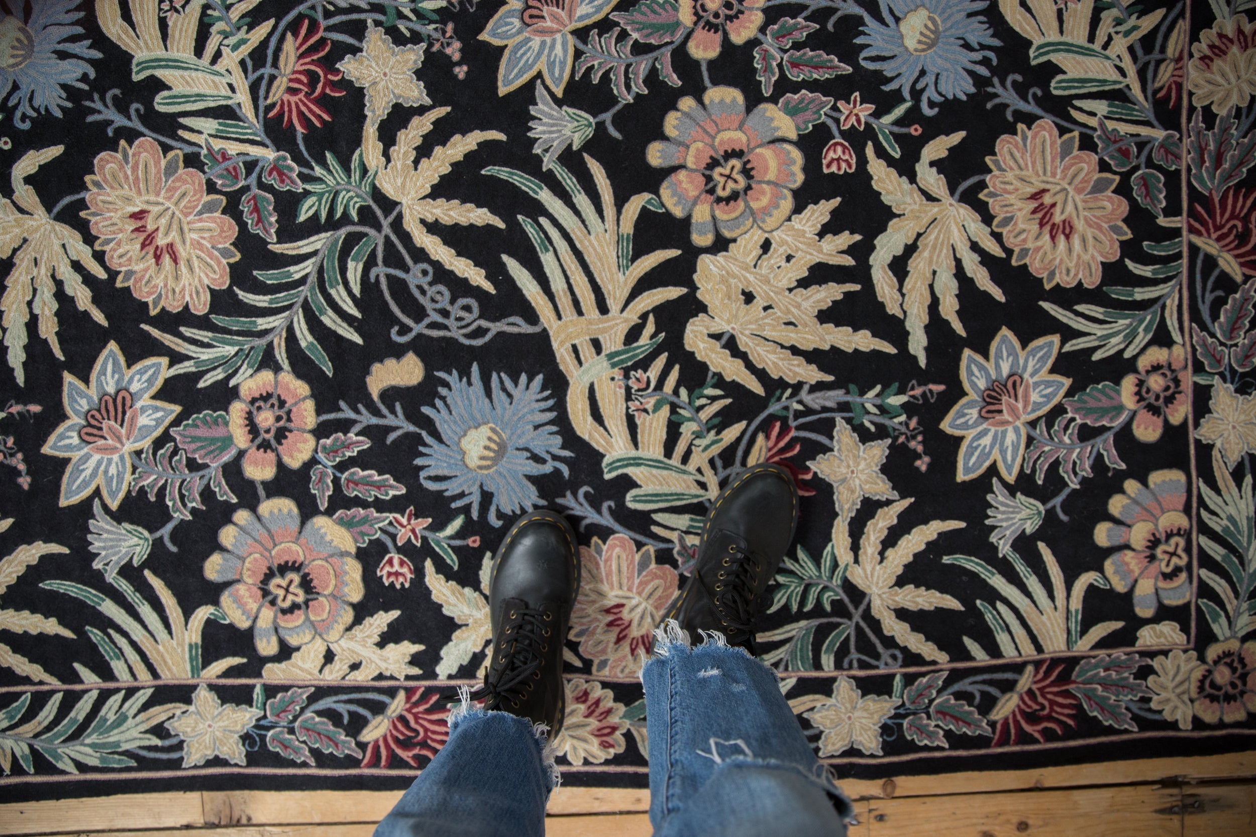 4x6 Vintage Chainstitch Rug // ONH Item mc002078 Image 1