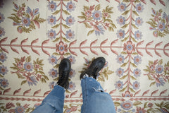 8x10 Vintage Chainstitch Carpet // ONH Item mc002084 Image 1