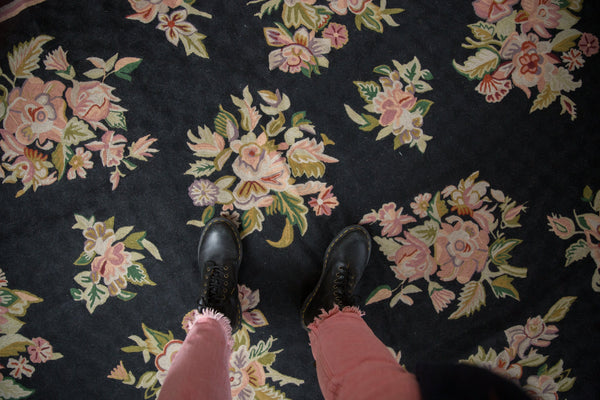 10x14 Vintage Chainstitch Carpet // ONH Item mc002086 Image 1