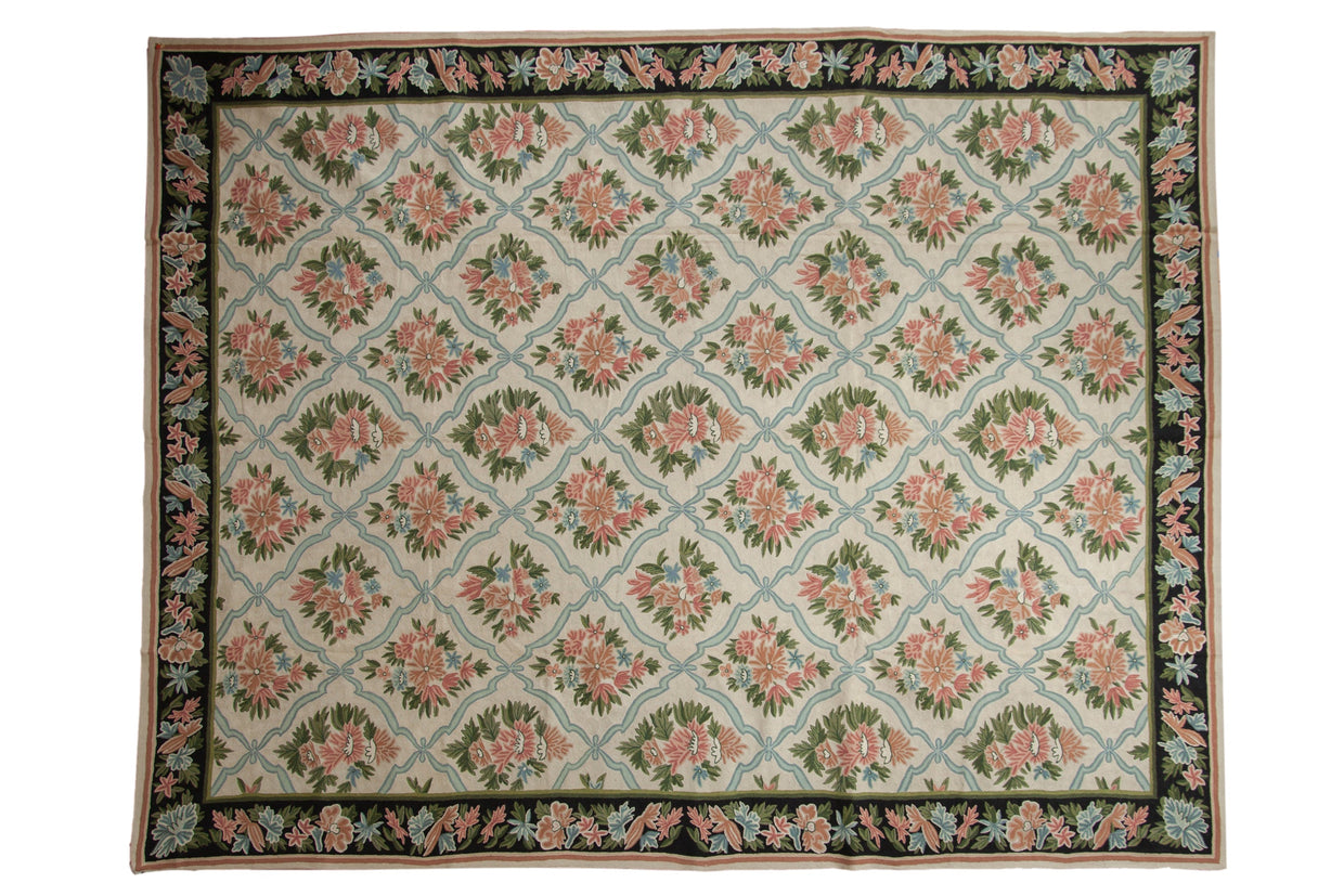 9x11.5 Vintage Chainstitch Carpet // ONH Item mc002091