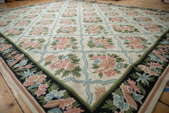 9x11.5 Vintage Chainstitch Carpet // ONH Item mc002091 Image 2