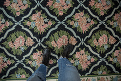 8x9.5 Vintage Chainstitch Carpet // ONH Item mc002096 Image 1