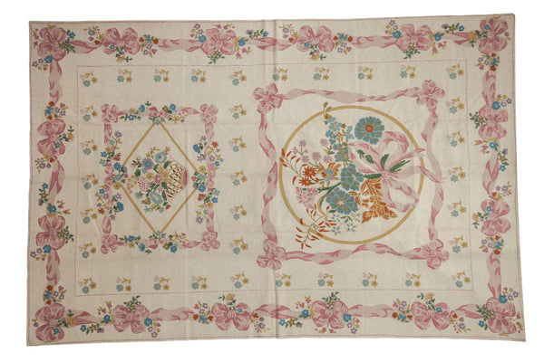 6x9 Vintage Chainstitch Carpet // ONH Item mc002098