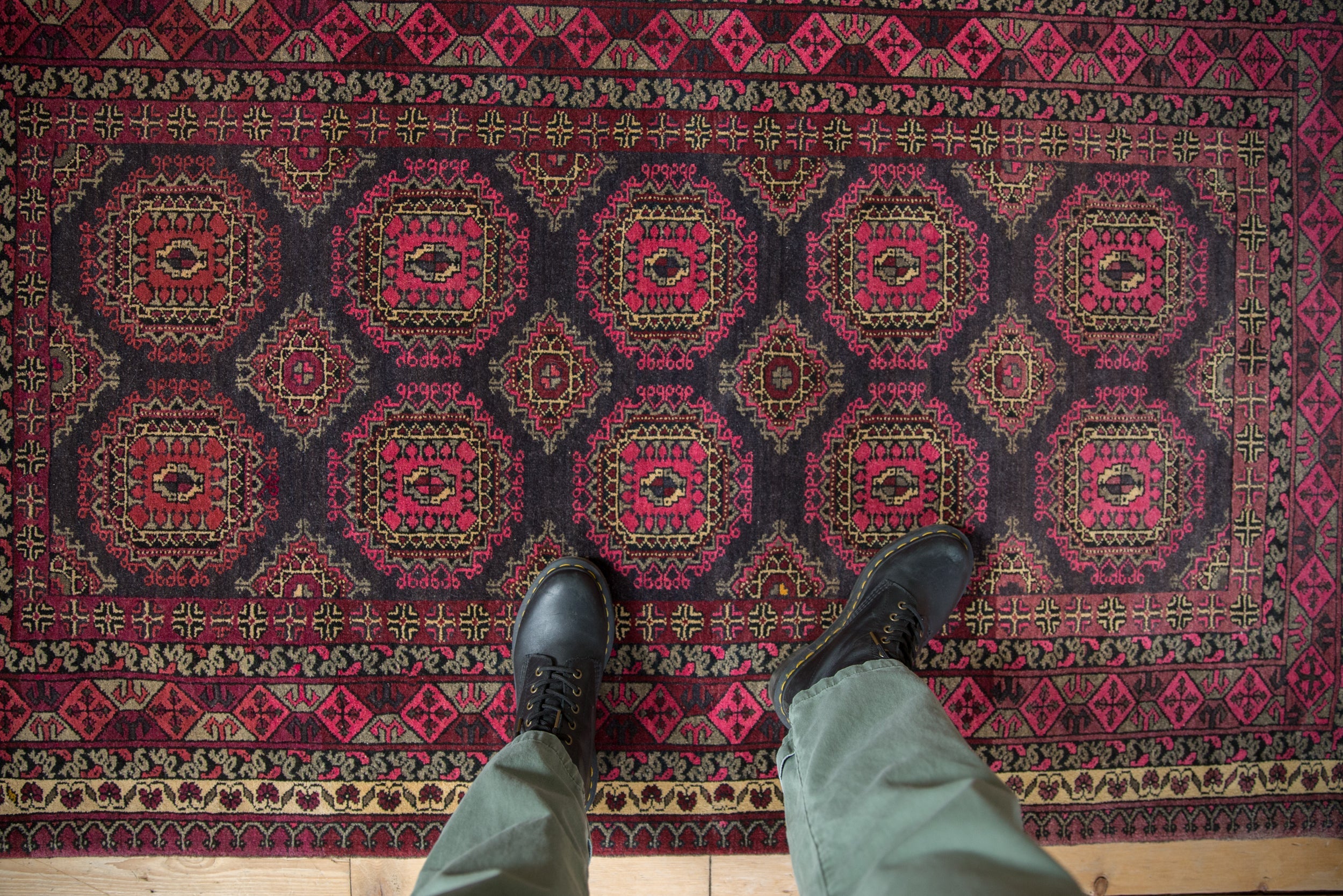 3.5x6.5 Vintage Daulatabad Rug // ONH Item mc002102 Image 1