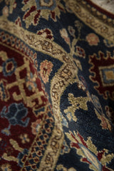 The rich, full pile and fine hand-knotted wool texture of the Armenian Joshegan rug.
