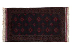 3.5x6.5 Vintage Pakistani Turkmen Design Rug // ONH Item mc002110