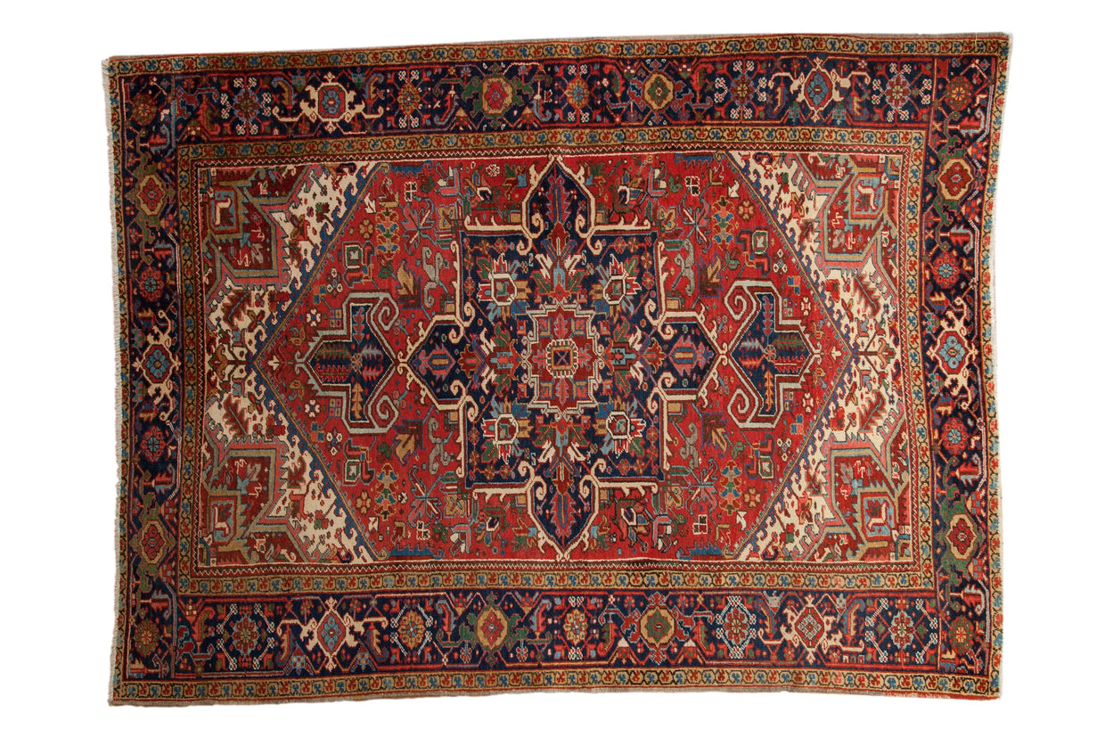 7x9.5 Vintage Heriz Carpet // ONH Item mc002136