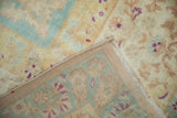 Secured side cord and hand-knotted foundation of a distressed vintage Bulgarian rug.