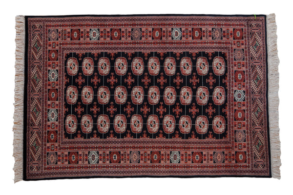 4x6 Vintage Fine Bokhara Rug // ONH Item mc002153