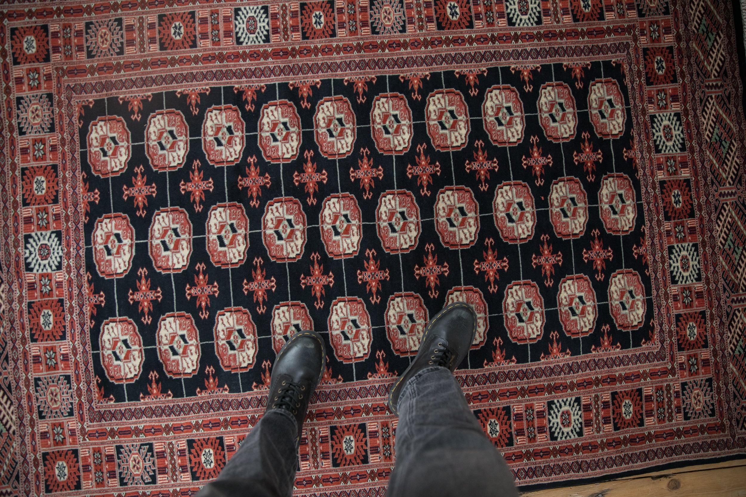 4x6 Vintage Fine Bokhara Rug // ONH Item mc002153 Image 1