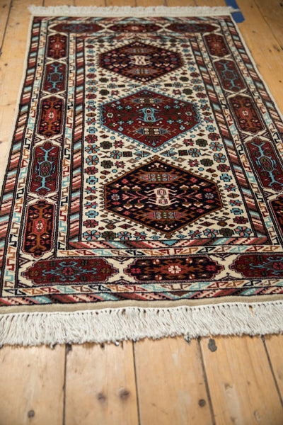 3x5 Vintage Indian Caucasian Design Rug // ONH Item mc002156 Image 5