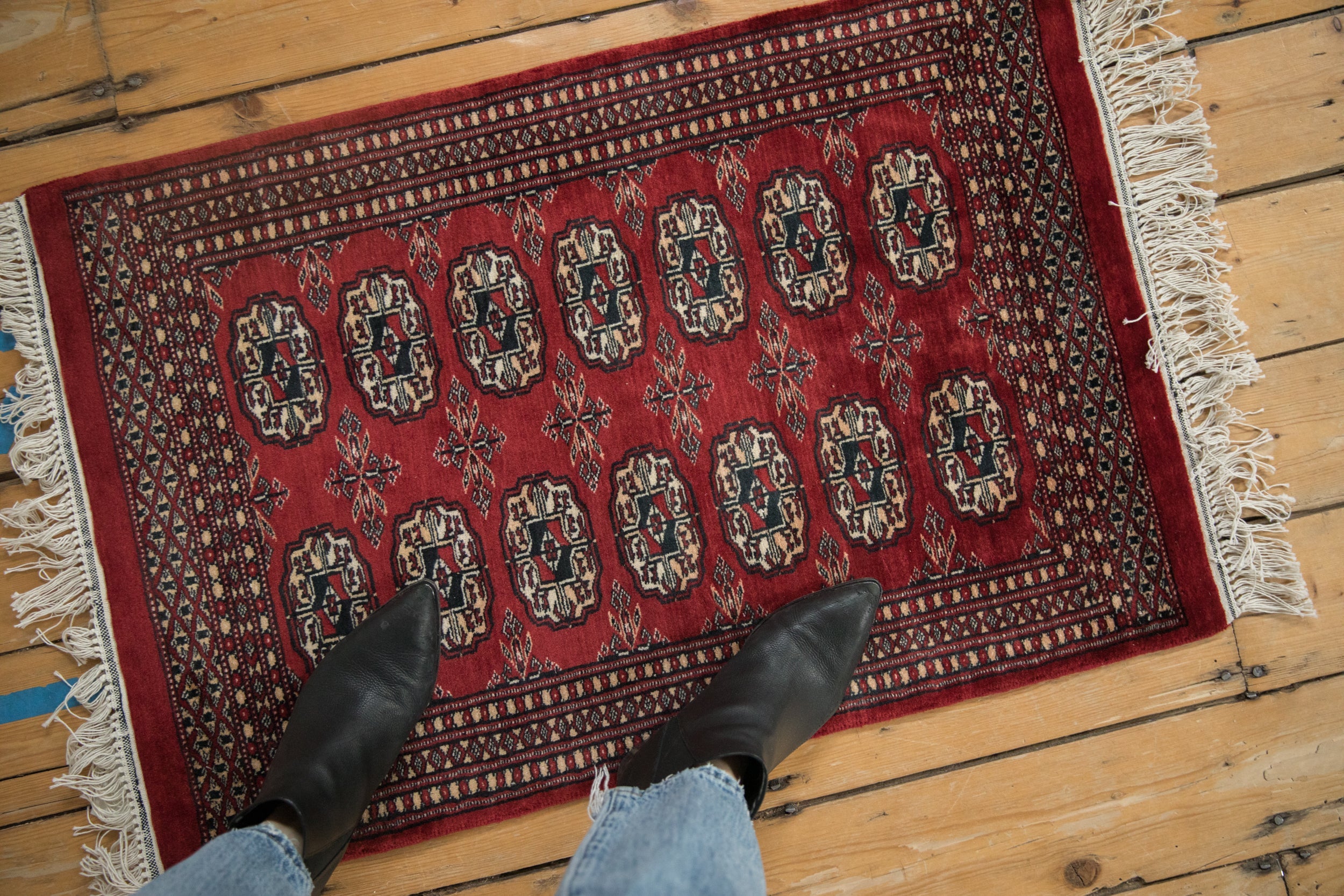 2x3 Vintage Bokhara Rug Mat // ONH Item mc002162 Image 1