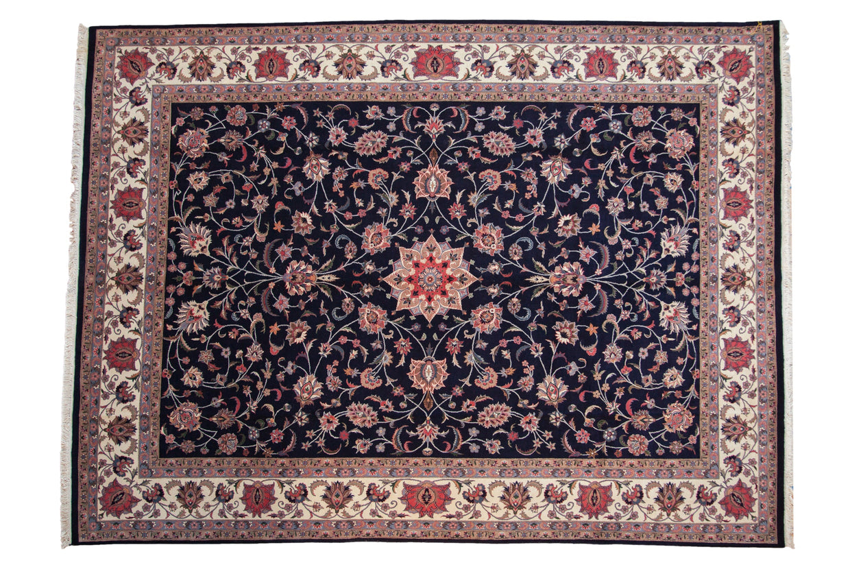9x12.5 Vintage Pakistani Isfahan Design Carpet // ONH Item mc002164