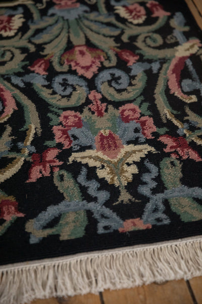 2x4 Vintage Contemporary Indian Savonnerie Design Rug Runner // ONH Item mc002170 Image 4