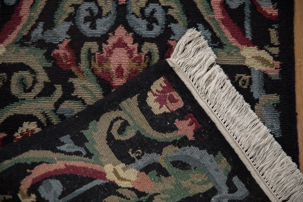 2x4 Vintage Contemporary Indian Savonnerie Design Rug Runner // ONH Item mc002170 Image 6