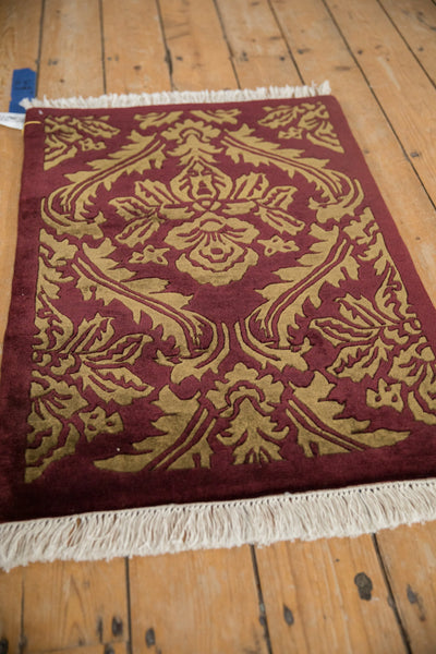 2x3 Vintage Indian Damask Design Rug Mat // ONH Item mc002171 Image 3