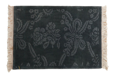 2x3 Vintage Indian Colonial Design Rug Mat // ONH Item mc002172