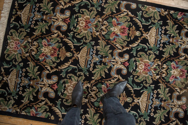 4x6 Vintage Indian Savonnerie Design Rug // ONH Item mc002177 Image 1