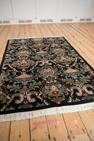 4x6 Vintage Indian Savonnerie Design Rug // ONH Item mc002177 Image 3