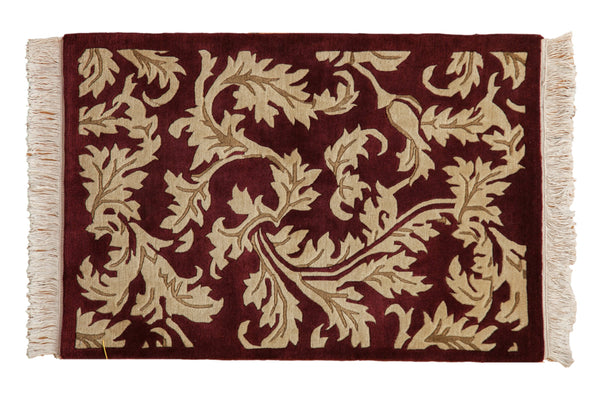 2x3 Vintage Contemporary Indian Arts And Crafts Design Rug Mat // ONH Item mc002178